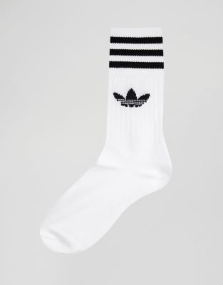 adidas white long socks