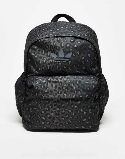 adidas Originals - Sort klassisk rygsæk med leopardprint - view 1