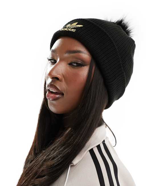 adidas Originals - Sort pelshue med pompon, 2 af 4