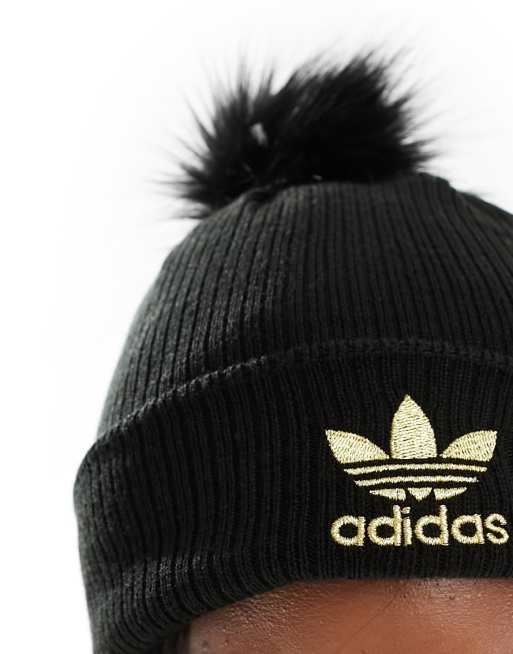 adidas Originals - Sort pelshue med pompon, 3 af 4