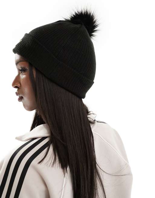 adidas Originals - Sort pelshue med pompon, 4 af 4