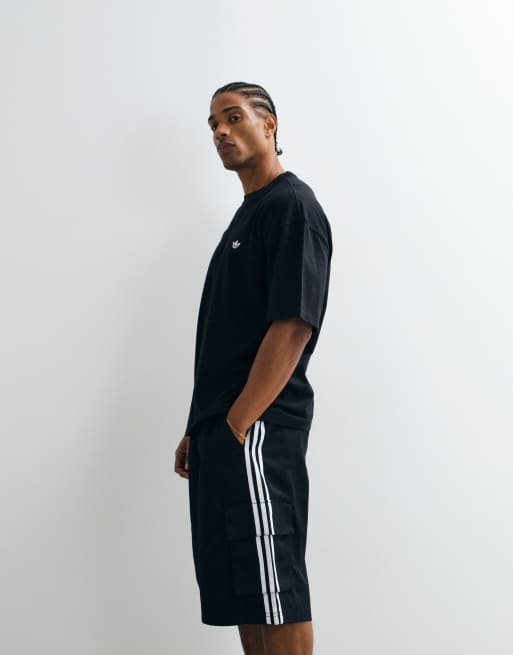 adidas Originals - Sorte cargoshorts i twill, 3 af 5