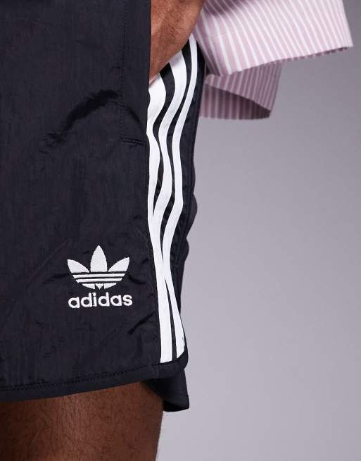 adidas Originals - Sorte løbeshorts med 3 striber , 5 af 5