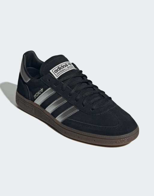 adidas Originals - Sorte/sølvfarvede håndboldsko