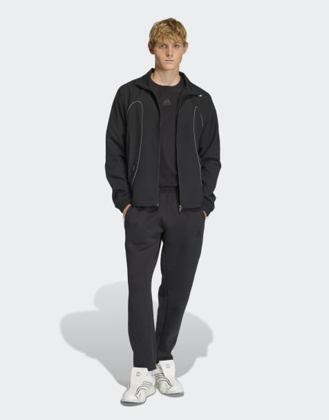 adidas Originals Spacer cutline regular cuffed pants in black - view 1