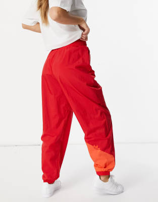 Adidas Originals Spliced Hem Sweatpants In Red | ModeSens