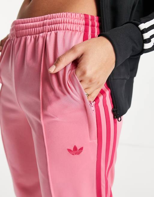 adidas Originals split front track pant in pink