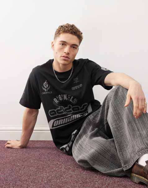 adidas Originals - Sponsors - T-shirt in zwart - view 1