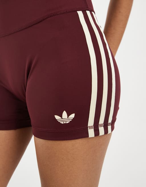 adidas Originals - Sport - Pantaloncini bordeaux e crema, 3 di 5