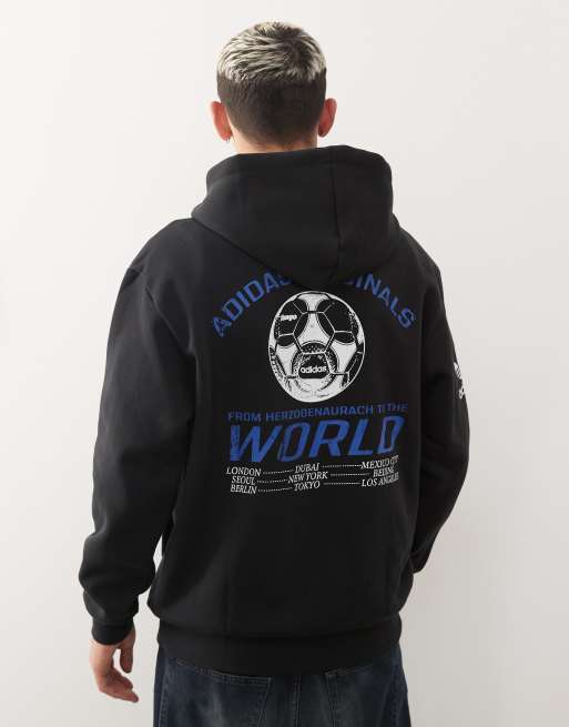 adidas Originals - Sports Club - Hoodie in zwart