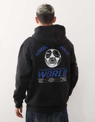 Originals - Sports Club - Kapuzenpullover in Schwarz Schwarz M