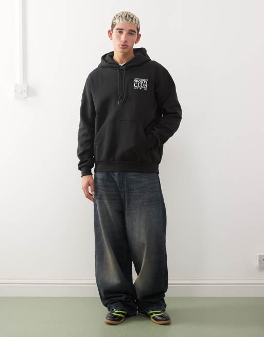 adidas Originals – Sports Club – Kapuzenpullover in Schwarz, 2 von 5