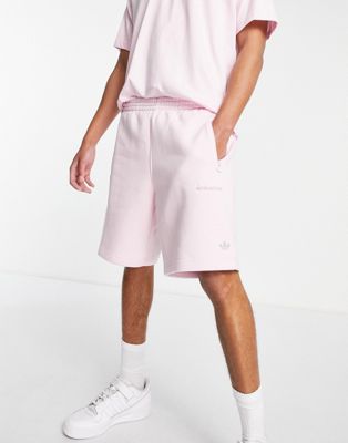 adidas Originals Sports Club shorts in clear pink