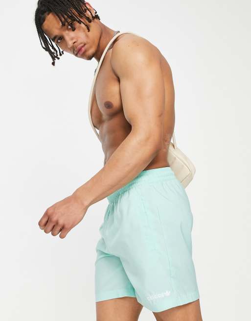 adidas Originals Sports Resort swim shorts in mint green