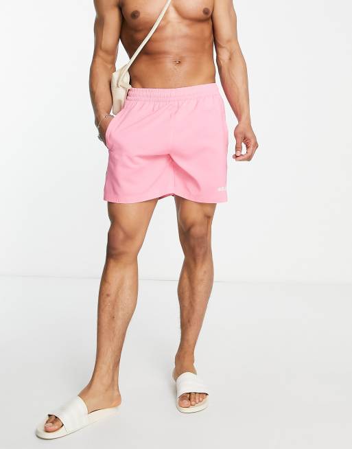 Pink adidas online shorts mens