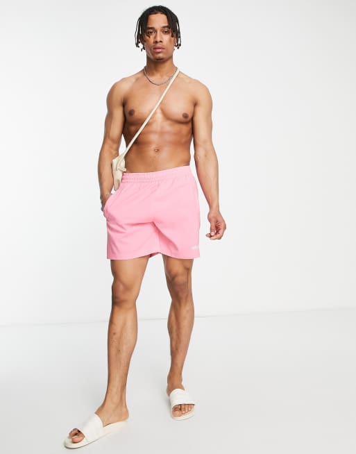 Pink adidas best sale swim shorts