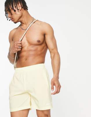 Adidas Originals 'sports Resort' Swim Shorts In Yellow