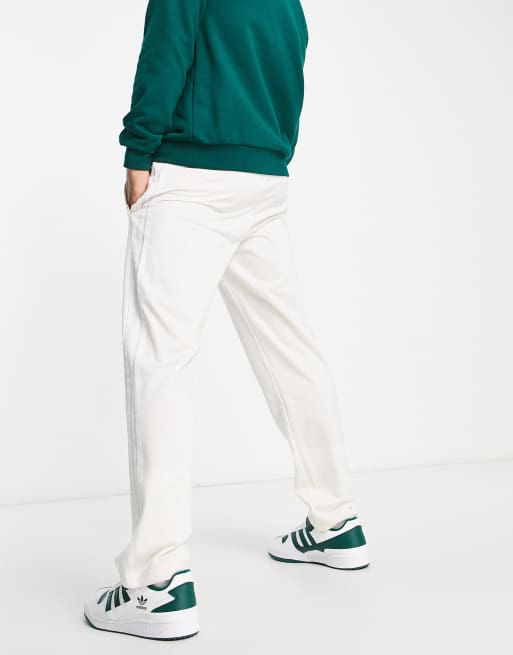 adidas Originals Sports Resort three stripe wide leg track pants