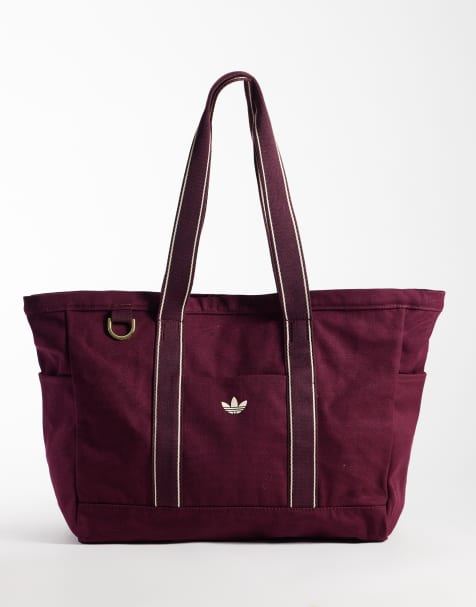 adidas Originals Sports tote bag in burgundy - view 1