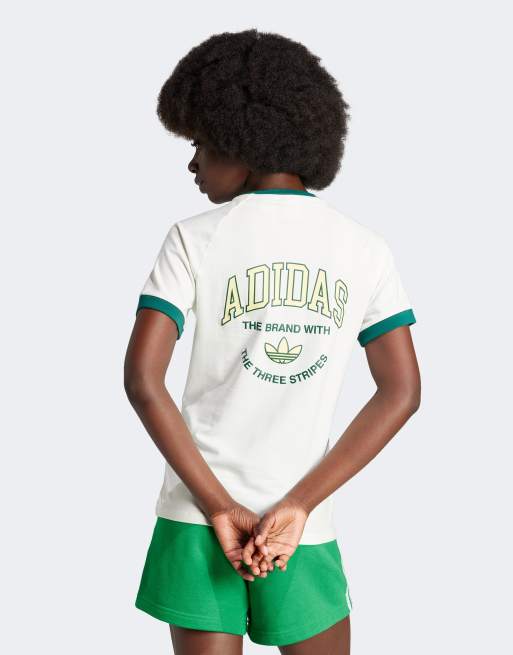 adidas Originals◆アディダス Tシャツ Varsity Back 2 T-Shirt adidas Originals Sports Varsity T-shirt in off-white | ASOS