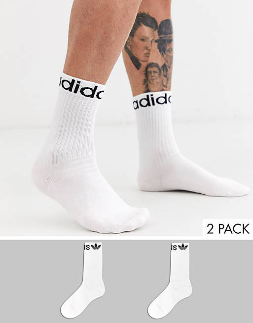 adidas Originals – Sportsocken mit Logo-Schriftzug im 2er Pack | ASOS