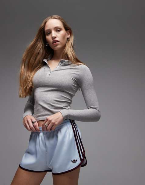 adidas Originals – Sprinter – Blå och vinröda shorts - view 1