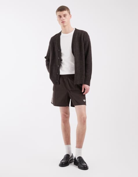 adidas Originals - Sprinter - Mørkebrune/lyserøde shorts - view 1