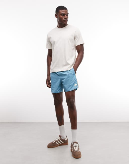 adidas Originals - Sprinter - Pantaloncini blu e arancioni, 2 di 7