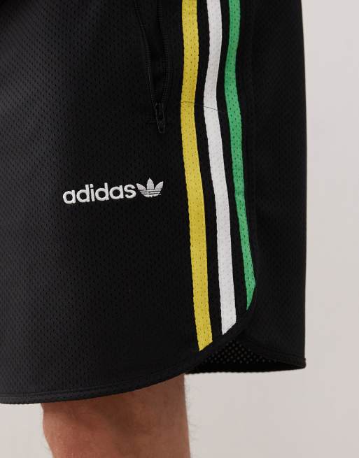 adidas Originals - Sprinter - Pantaloncini neri e gialli, 2 di 4