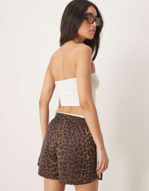 adidas Originals – Sprinter-Shorts aus Satin mit Leopardenmuster, 2 von 5