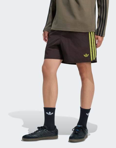 adidas Originals Sprinter shorts i aurora coffee / preloved lime - view 1