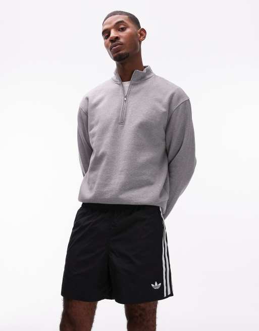 adidas gazelle silver green womens ADIDAS ORIGINALS Black Mesh Loose Sports Shorts for Boys and Girls – Pavidas main image 1