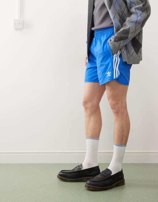 adidas Originals sprinter shorts in blue, 3 of 5