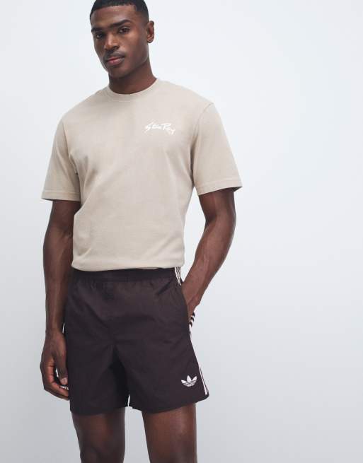 adidas Originals – Sprinter – Shorts in Kaffeebraun und Rosa, 2 von 9