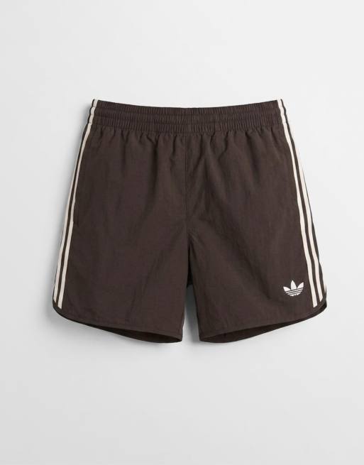 adidas Originals – Sprinter – Shorts in Kaffeebraun und Rosa, 6 von 9