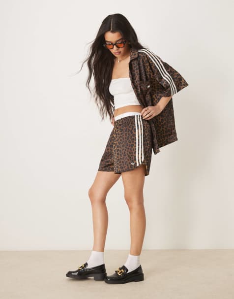adidas Originals sprinter shorts in leopard print - view 1
