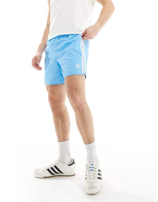 adidas Originals sprinter shorts in light blue ASOS