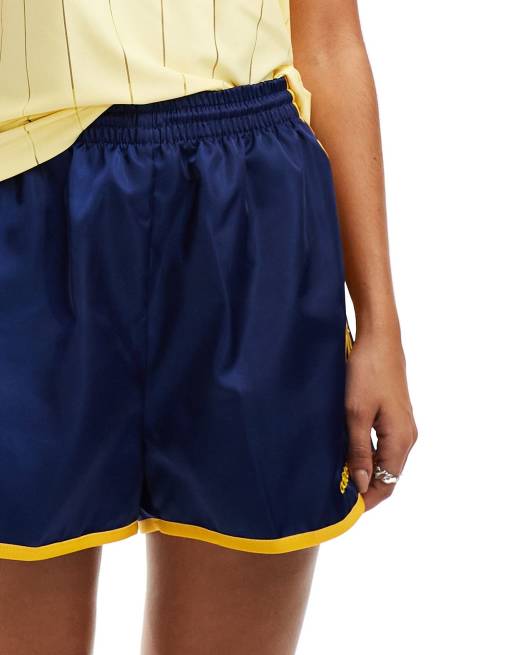 adidas Originals sprinter shorts in navy & yellow | ASOS