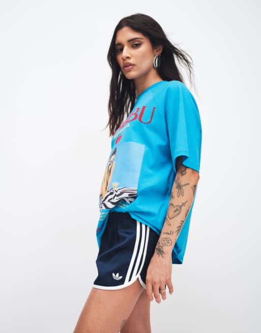 adidas Originals sprinter shorts in navy, 4 of 5