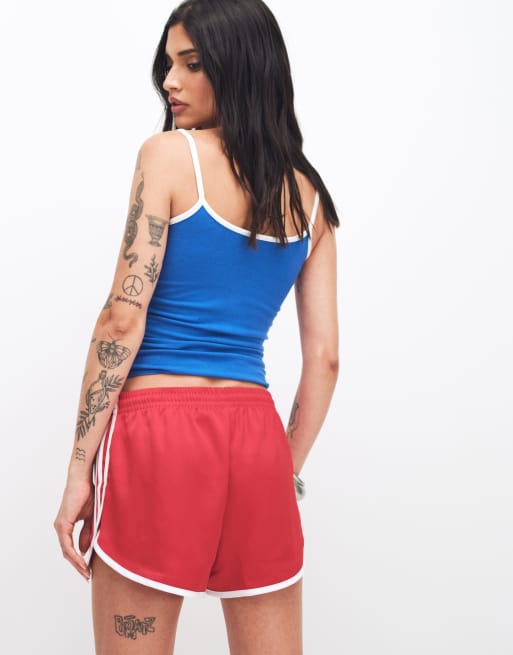 adidas Originals sprinter shorts in red, 4 of 5