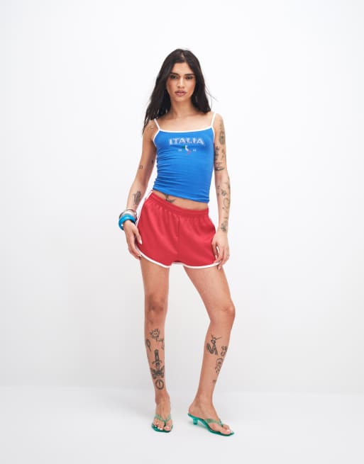 adidas Originals sprinter shorts in red, 5 of 5