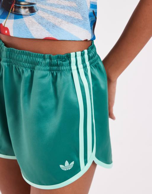 adidas Originals Sprinter-Shorts mit drei Streifen in Grün und Mint, 3 von 5