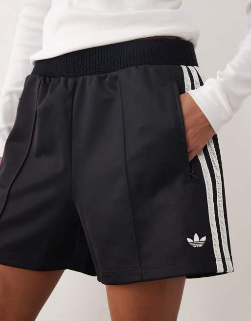 adidas Originals Sprinter shorts with knitted crochet details in