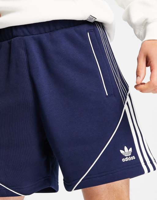 adidas fleece shorts blue