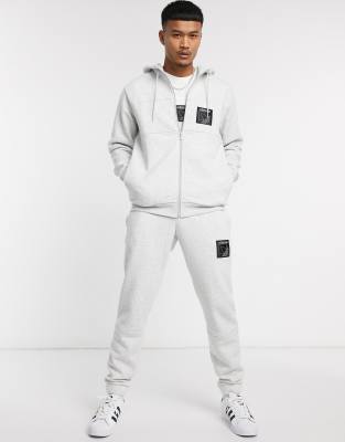 adidas grey zip up hoodie