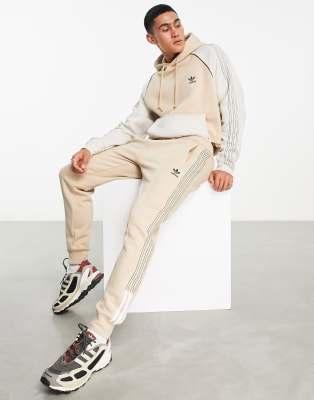adidas tracksuit beige