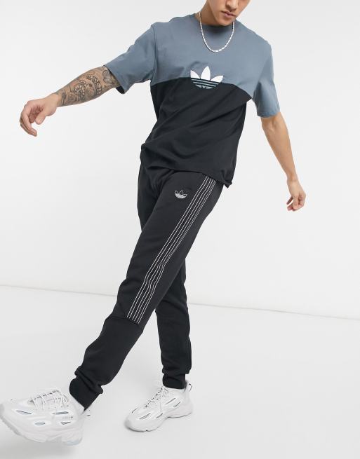 Jogging adidas bande outlet logo