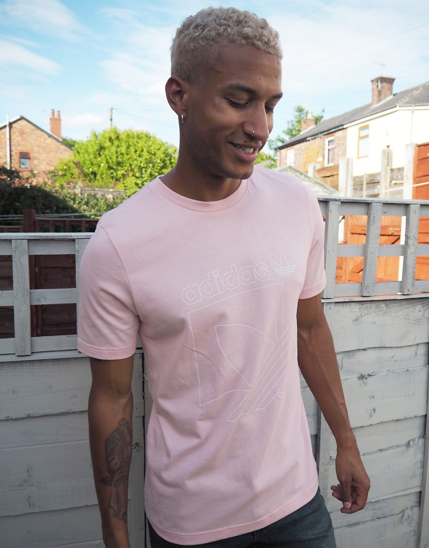 Adidas Originals - SPRT - T-shirt met trefoilprint in roze