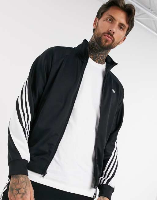 Adidas originals three stripe 2025 track jacket in black