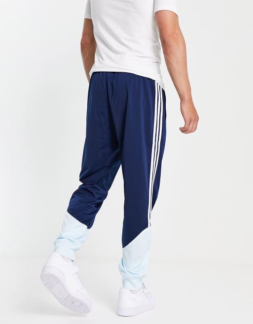 adidas Originals SPRT tricot track pants in navy and blue